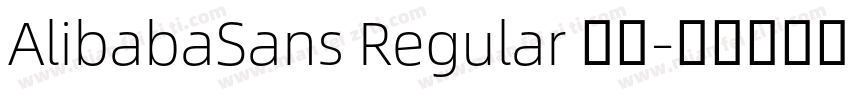AlibabaSans Regular 常规字体转换